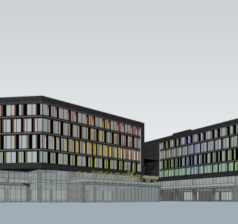 现代多层办公楼